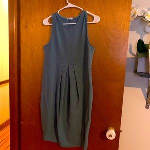 Green business casual dress